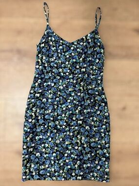 🪻💙VTG Nicole Miller Women’s Authentic 90’s Iconic RARE Floral Slip Dress | 8